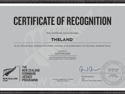 Milk New Zealand Dairy Limited is proud to be licensed to use the NZ Fernmark on its THELAND products.
